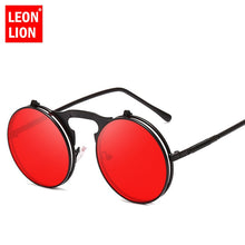 Load image into Gallery viewer, LeonLion 2023 Steam punk Sunglasses Men 2023 Street Beat Round Eyeglasses Outdoor Oculos De Sol Feminino UV400