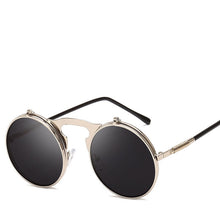 Load image into Gallery viewer, LeonLion 2023 Steam punk Sunglasses Men 2023 Street Beat Round Eyeglasses Outdoor Oculos De Sol Feminino UV400