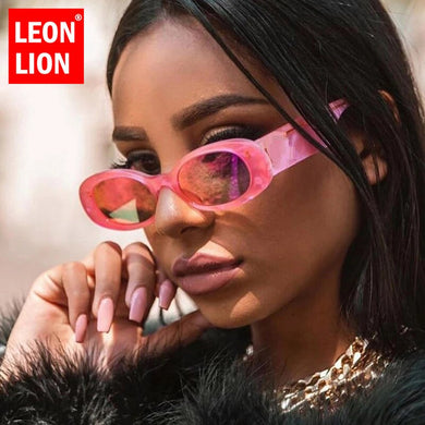 LeonLion 2023 Sunglasses Women Oval Sun Glasses Women Eyewear Retro Brand Designer Sunglasses For Women  Gafas De Mujer