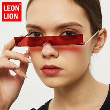 Load image into Gallery viewer, LeonLion 2023 Sunglasses Women Rimless Sun Glasses For Women Punk Brand Designer Sunglasses Women Retro Glasses Hip Hop Okulary