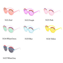 Load image into Gallery viewer, LeonLion 2023 Sunlasses Child Round Rainbow Sunglasses Baby Glasses Brand Design Sunglasses Child Ocean Lens Spectacle