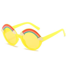 Load image into Gallery viewer, LeonLion 2023 Sunlasses Child Round Rainbow Sunglasses Baby Glasses Brand Design Sunglasses Child Ocean Lens Spectacle