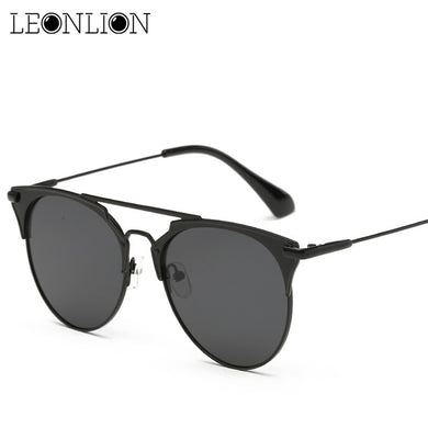 LeonLion 2023 Top Brand Designer Sunglasses Vintage Alloy Glasses Women Metal  Candies Lens Lady Outdoor Travel oculos