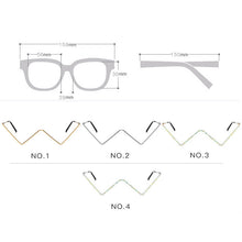 Load image into Gallery viewer, LeonLion 2023 Triangle Glasses Frame Women  Retro Eyewear Frames Women/Men Cateye Eyeglasses Women Vintage Oculos De Sol