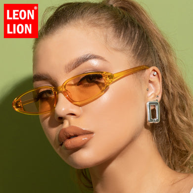 LeonLion 2023 Vintage Cat Eye Women Sunglasses Small Cateye Sun Glasses Women/Men Female UV400 Lens Trendy Eyewear Goggle