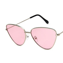 Load image into Gallery viewer, LeonLion 2023 Vintage Cateye Sunglasses Women  Alloy Mirror Eyeglasses Outdoor Street Beat Oculos De Sol Gafas UV400