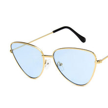 Load image into Gallery viewer, LeonLion 2023 Vintage Cateye Sunglasses Women  Alloy Mirror Eyeglasses Outdoor Street Beat Oculos De Sol Gafas UV400