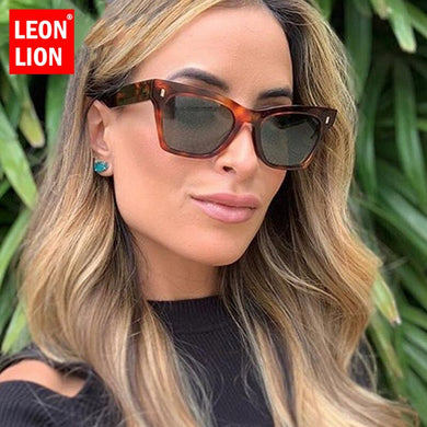 LeonLion 2023 Vintage Cateye Sunglasses Women  Brand Glasses Men Retro Classic Metal Street Beat Gafas De Sol Mujer UV400