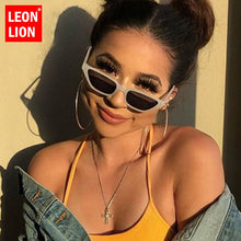 Load image into Gallery viewer, LeonLion 2023 Vintage Leopard Sunglasses Women Cat Eye Retro Female Shopping Sun Glasses Women Small Square Eyewear Men