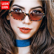 Load image into Gallery viewer, LeonLion 2023 Vintage Leopard Sunglasses Women Cat Eye Retro Female Shopping Sun Glasses Women Small Square Eyewear Men