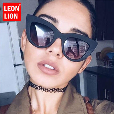 LeonLion 2023 Vintage  Cateye Sunglasses Women Candy Color Lens Glasses Classic Retro Outdoor Oculos De Sol Feminino UV400