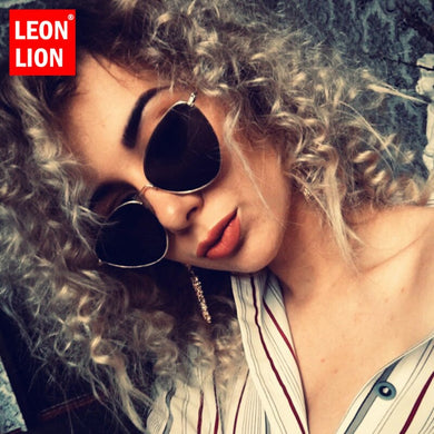 LeonLion 2023 Vintage Metal Cateye Sunglasses Women Retro Classic Glasses Street Beat Shopping Mirror Oculos De Sol Gafas UV400