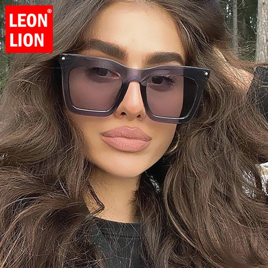 LeonLion 2023 Vintage Oversized Sunglasses Women Square Sun Glasses for Women/Men Elegant Eyewear Women Gafas De Sol Mujer 2023