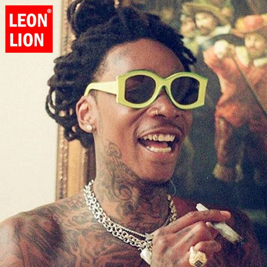 LeonLion 2023 Vintage Punk Sunglasses Men Oversized  Brand Sun Glasses for Women/Men Exaggerated Punk Shades for Men Gafas