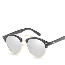 Carica l'immagine nel visualizzatore di Gallery, LeonLion 2023 Vintage Round Sunglasses Men Polarized  Retro Glasses Driving Mirror Lunette De Soleil Homme UV400