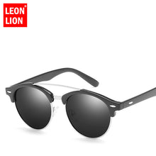 Carica l'immagine nel visualizzatore di Gallery, LeonLion 2023 Vintage Round Sunglasses Men Polarized  Retro Glasses Driving Mirror Lunette De Soleil Homme UV400