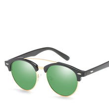 Carica l'immagine nel visualizzatore di Gallery, LeonLion 2023 Vintage Round Sunglasses Men Polarized  Retro Glasses Driving Mirror Lunette De Soleil Homme UV400