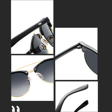 Carica l'immagine nel visualizzatore di Gallery, LeonLion 2023 Vintage Round Sunglasses Men Polarized  Retro Glasses Driving Mirror Lunette De Soleil Homme UV400