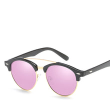 Carica l'immagine nel visualizzatore di Gallery, LeonLion 2023 Vintage Round Sunglasses Men Polarized  Retro Glasses Driving Mirror Lunette De Soleil Homme UV400