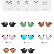 Carica l'immagine nel visualizzatore di Gallery, LeonLion 2023 Vintage Round Sunglasses Men Polarized  Retro Glasses Driving Mirror Lunette De Soleil Homme UV400