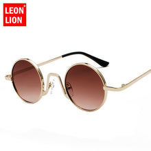 Load image into Gallery viewer, LeonLion 2023 Vintage Round Sunglasses Small Face Women/Men Sun Glasses Femle Goggles Shopping Street Beat Lunette De Soleil