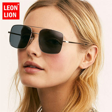 LeonLion 2023 Vintage Square Sunglasses Women Retro Small Female Alloy Sun Glasses UV400 Shopping Lentes De Sol Mujer