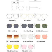 Load image into Gallery viewer, LeonLion 2023 Vintage Square Sunglasses Women Retro Small Female Alloy Sun Glasses UV400 Shopping Lentes De Sol Mujer