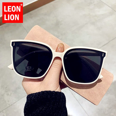 LeonLion 2023 Vintage Square Sunglasses Women Oversized Sunglasses Women Men Retro Black  Sun Glasses Goggle Oculos UV400