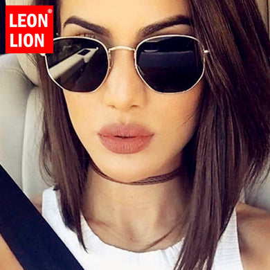 LeonLion 2023 Vintage Women Sunglasses Brand Designer Glasses Women  Eyewear for Women/Men Polygon Oculos De Sol Masculino