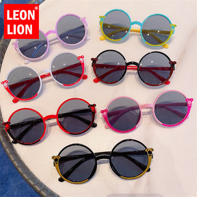 LeonLion 2023 Cartoon Snail Sunglasses Children Round Eyewear Boys/Girls Glasses Kids Mirror Gafas De Sol Mujer UV400