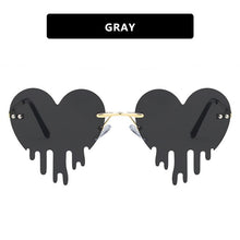 Load image into Gallery viewer, LeonLion 2023 Heart Retro Sunglasses Women Brand Designer Glasses For Women/Men Funny Eyewear Women Mirror Oculos De Sol Gafas