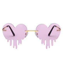 Load image into Gallery viewer, LeonLion 2023 Heart Retro Sunglasses Women Brand Designer Glasses For Women/Men Funny Eyewear Women Mirror Oculos De Sol Gafas