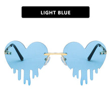 Load image into Gallery viewer, LeonLion 2023 Heart Retro Sunglasses Women Brand Designer Glasses For Women/Men Funny Eyewear Women Mirror Oculos De Sol Gafas