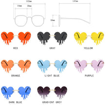 Load image into Gallery viewer, LeonLion 2023 Heart Retro Sunglasses Women Brand Designer Glasses For Women/Men Funny Eyewear Women Mirror Oculos De Sol Gafas