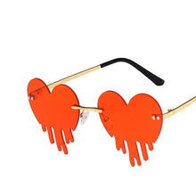 Load image into Gallery viewer, LeonLion 2023 Heart Retro Sunglasses Women Brand Designer Glasses For Women/Men Funny Eyewear Women Mirror Oculos De Sol Gafas