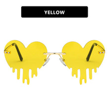 Load image into Gallery viewer, LeonLion 2023 Heart Retro Sunglasses Women Brand Designer Glasses For Women/Men Funny Eyewear Women Mirror Oculos De Sol Gafas