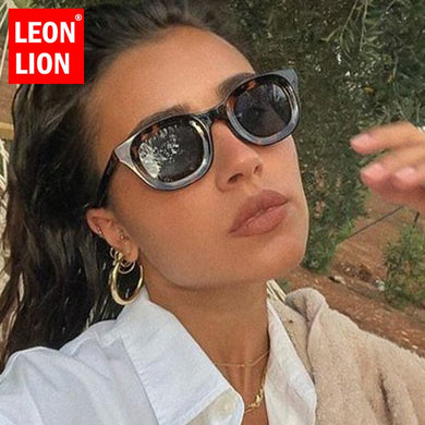 LeonLion 2023  Brand Sunglasses Women Oval Small Sun Glasses Women/Men Women Retro Eyeglasses Unisex Gafas De Sol Mujer