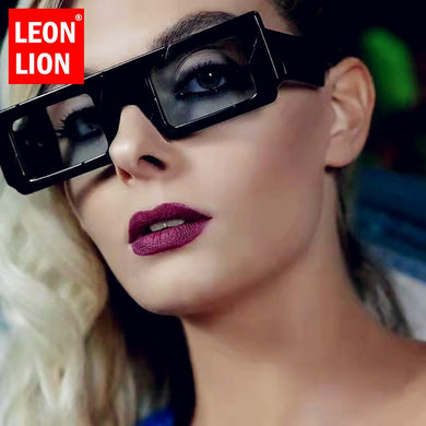 LeonLion 2023  Square Sunglasses Women Brand Designer Glasses Women/Men Vintage Eyewear Women Mirror Gafas De Sol Hombre