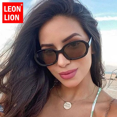 LeonLion 2023 Oval Small Sunglasses Women  Brand Glasses For Women/Men Retro Sun Glasses Women Gafas De Sol Hombre UV400