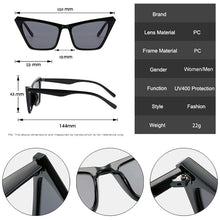 Load image into Gallery viewer, LeonLion 2023 Retro Cat Eye Sunglasses Women Green Yellow Shades Eyewear for Women/Men Gradient Glasses Women Gafas De Sol Mujer