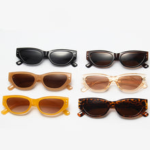 Load image into Gallery viewer, LeonLion 2023 Retro Cat Eye Sunglasses Women Vintage Small Eyewear Women/Men Rivet Sun Glasses Female  Brand Eyewear UV400