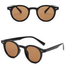 Load image into Gallery viewer, LeonLion 2023 Retro Round Sunglasses Women Brand Designer Glasses Women/Men Small Sun Glasses Ladies Black Yellow Eyewear UV400