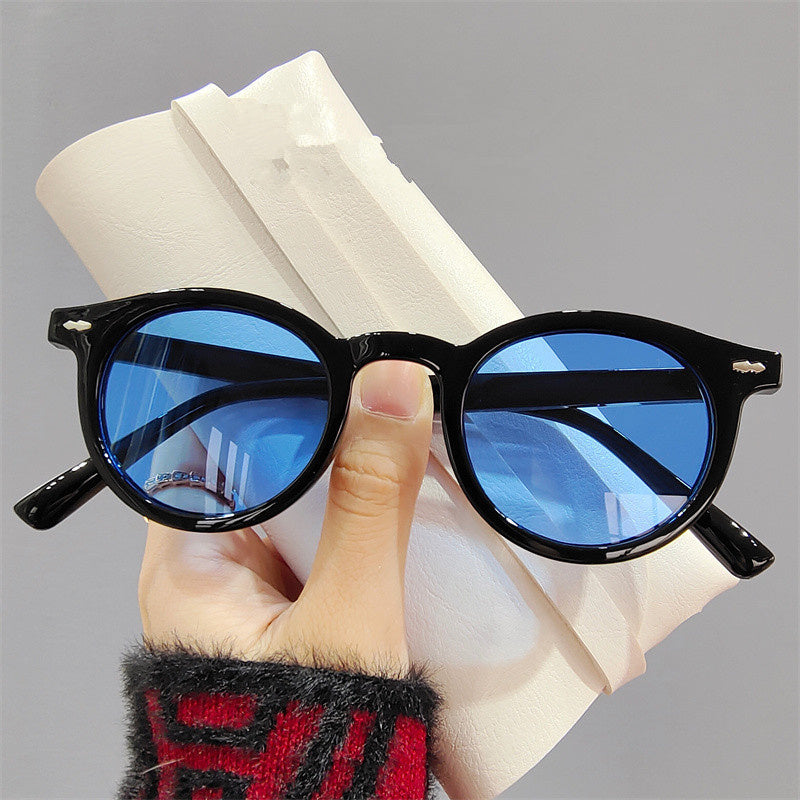 LeonLion 2023 Retro Round Sunglasses Women Brand Designer Glasses Women/Men Small Sun Glasses Ladies Black Yellow Eyewear UV400