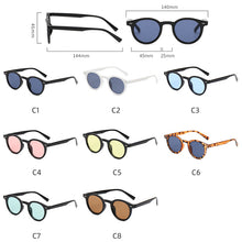 Load image into Gallery viewer, LeonLion 2023 Retro Round Sunglasses Women Brand Designer Glasses Women/Men Small Sun Glasses Ladies Black Yellow Eyewear UV400