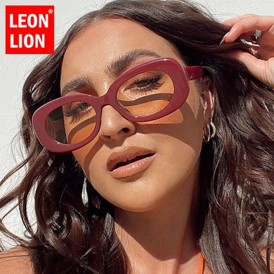 LeonLion 2023 Retro Square Sunglasses Women  Brand Eyewear for Women/Men Brand Designer Glasses Women Vintage Gafas De Sol