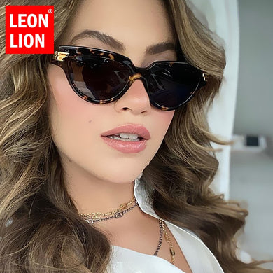 LeonLion 2023 Small Cat Eye Sunglasses Women Vintage  Brand Eyeglasses Women/Men Elegant Gradient Eyewear Female UV400