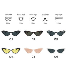Load image into Gallery viewer, LeonLion 2023 Small Cateye Sunglasses Women  Eyewear Women/Men Retro Glasses Women Mirror UV400 Gafas De Sol Mujer