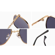 Load image into Gallery viewer, LeonLion 2023 Small Square Sunglasses Women Metal  Eyewear Women  Sun Glasses UV400 Mirror Gafas De Sol Mujer
