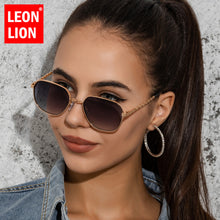 Load image into Gallery viewer, LeonLion 2023 Small Square Sunglasses Women Metal  Eyewear Women  Sun Glasses UV400 Mirror Gafas De Sol Mujer