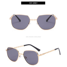 Load image into Gallery viewer, LeonLion 2023 Small Square Sunglasses Women Metal  Eyewear Women  Sun Glasses UV400 Mirror Gafas De Sol Mujer